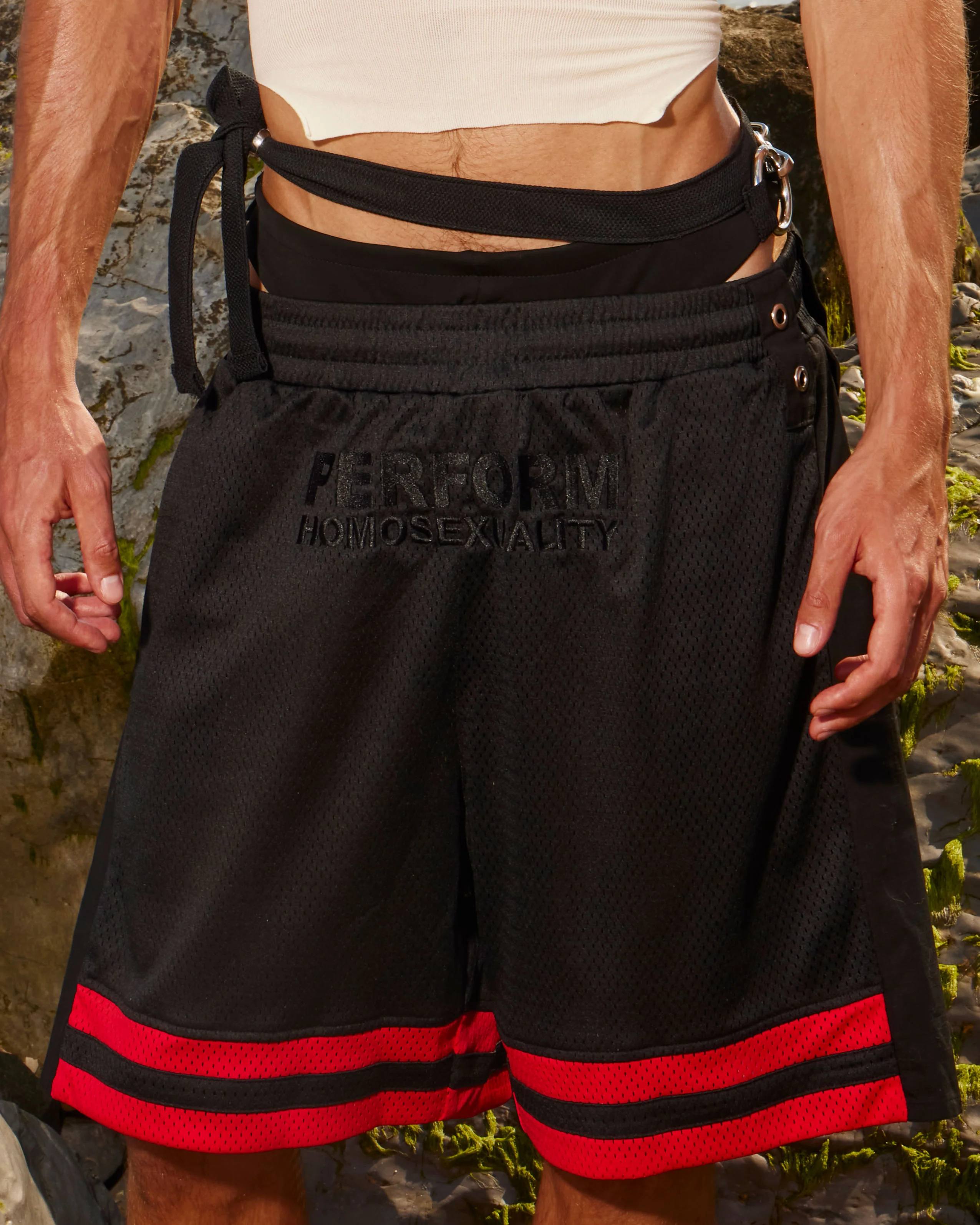 Dead End Dick Embroidery Shorts - Image 3